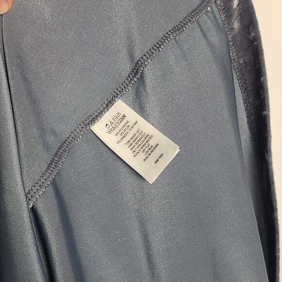 Cynthia Rowley Gray Blue Velvet Sleeveless Knee Length Dress Small - Picture 6 of 7